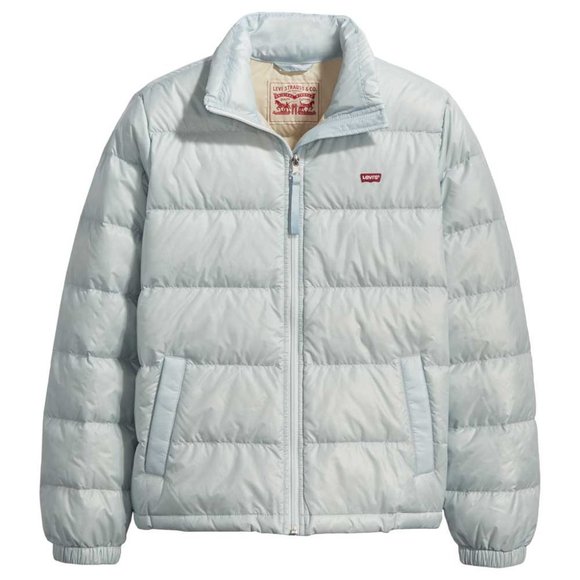 Levi's Light Blue Down Puffer Packable Jacket Coat - Picture 3 of 4